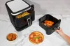 Haden 211200 11.0L Double Stack Air Fryer With Window - Black_cooked food