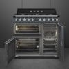 Smeg TR93GR 90cm Victoria Dual Fuel Range Cooker in Slate Grey _interior