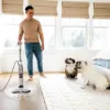 Shark S8201UK Steam & Scrub Automatic Steam Mop with Steam Blaster  - White_pet floor cleaning