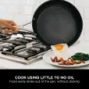 Ninja C13000UK Cookware 3-Piece Set - Black_cook using little to no oil