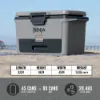 Ninja FB151UKGY FrostVault 50QT/47L Hard Cooler with Dry Zone - Slate Grey_dimensions