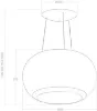 Elica INTERSTELLAR-C Interstellar 90cm Ceiling Cooker Hood in Clear Crystal_dimensions