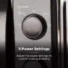 Tower T24034BLK 20 Litre 700W Dial Control Microwave_5 power settings