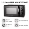 Tower T24034BLK 20 Litre 700W Dial Control Microwave_details