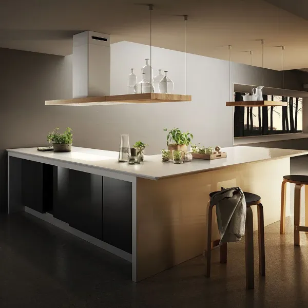 Elica BIO-ISLAND Bio Island 90cm Ceiling Cooker Hood_kitchen view