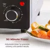 Tower T14043 23 Litre Mini Oven in Black_90 minute timer