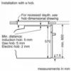 Bosch HQA574BB3B Series 4 60cm Built-in Oven with Added Steam Function_measurements2