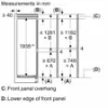 Bosch KIN96NSE0G Series 2 Built-in Extra Height Fridge Freezer _measurements1