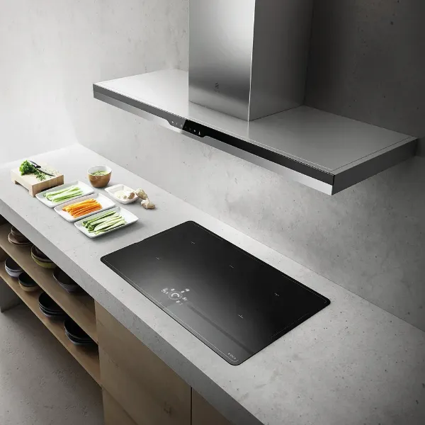 Elica METEORITE-120 Meteorite 120cm Island Cooker Hood in Stainless Steel_over hob