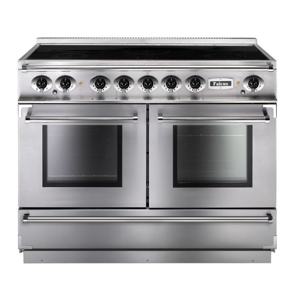 Rangemaster FCON1092EISS/C-EU Falcon Continental 1092 Induction Range Cooker in Stainless Steel with Chrome Trim