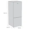 Sensis RFCMF0160ES 59.5cm 60/40 Total No Frost Fridge Freezer - Silver_dimensions