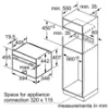 Siemens CS658GRS1B Built In Compact Oven with Steam Function - Display Model_install diagram1