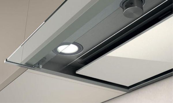 Elica BOXIN-HE-120 Boxin HE 120cm Cooker Hood in Stainless Steel & White Glass_close