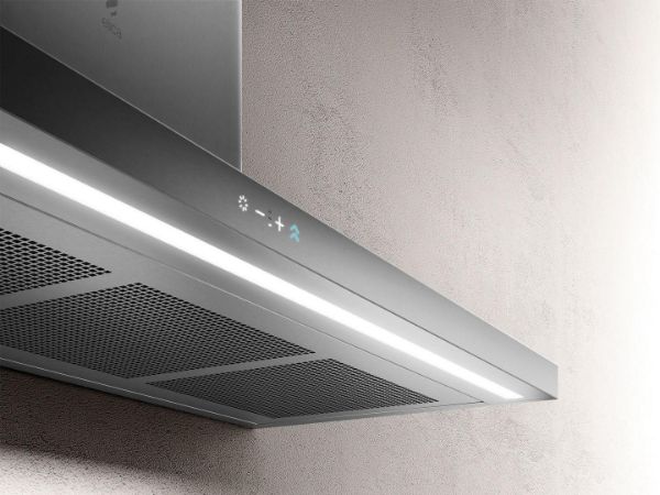 Elica THIN-120 Thin 120cm Slimline Cooker Hood in Stainless Steel_close