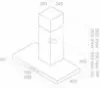 Elica CRUISE-90 90cm Wide Chimney Hood in Stainless Steel_dimensions