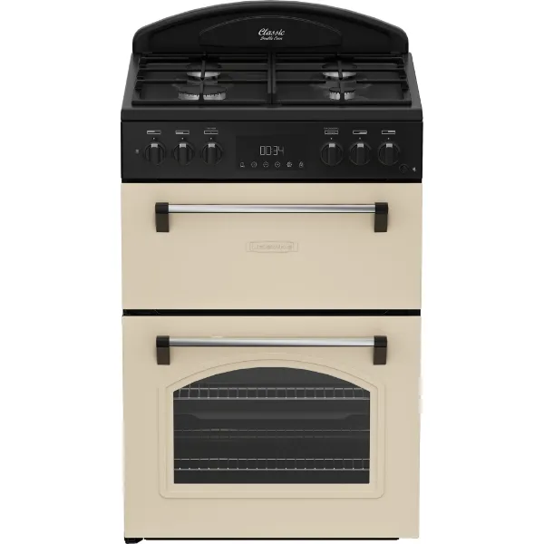 Leisure CLB60FCC 60cm Dual Fuel Double Oven Freestanding Cooker in Cream_main