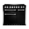 Mercury MCY1000EIAB 97260 1000 Induction Range Cooker in  Ash Black (Satin) with Chrome Trim