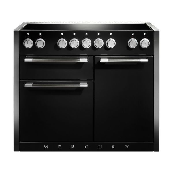 Mercury MCY1082EIAB 97790 1082 Induction Range Cooker in  Ash Black (Satin) with Chrome Trim