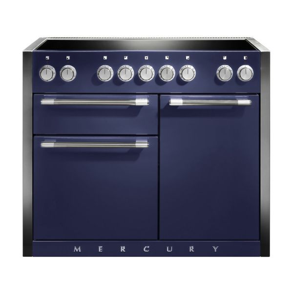 Mercury MCY1082EIBB 97840 1082 Induction Range Cooker in  Blueberry with Chrome Trim