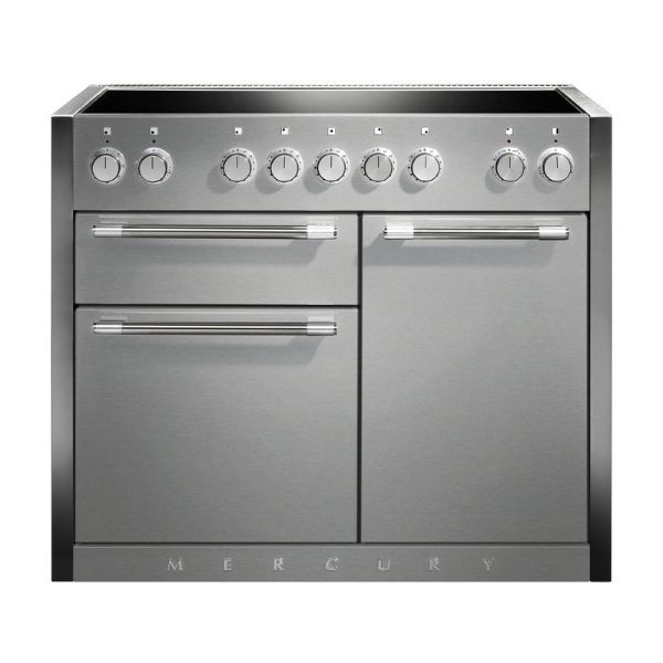 Mercury MCY1082EISS 97100 1082 Induction Range Cooker in  Stainless Steel with Chrome Trim