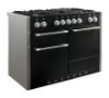 Mercury MCY1200DFAB 92950 1200 Dual Fuel Range Cooker in Ash Black (Satin) with Chrome Trim_angled