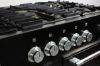 Mercury MCY1200DFAB 92950 1200 Dual Fuel Range Cooker in Ash Black (Satin) with Chrome Trim_knobs2