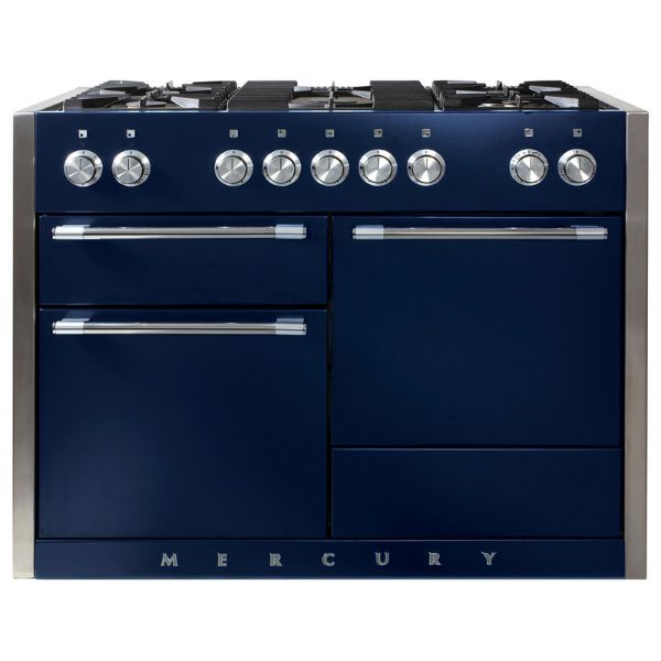 Mercury MCY1200DFIN 115260 1200 Dual Fuel Range Cooker in Indigo with Chrome Trim