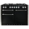 Mercury MCY1200DFLQ 92940 1200 Dual Fuel Range Cooker in Liquorice (Gloss) with Chrome Trim_main