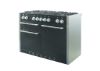 Mercury MCY1200DFLQ 92940 1200 Dual Fuel Range Cooker in Liquorice (Gloss) with Chrome Trim_side