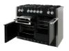 Mercury MCY1200DFAB 92950 1200 Dual Fuel Range Cooker in Ash Black (Satin) with Chrome Trim_open doors