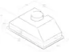 Elica ERA-LUX-BLK-80 80cm ERA LUX Canopy Hood in Black_dimensions