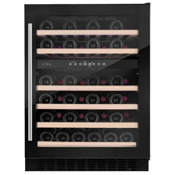 CDA CFWC604BL 60cm Freestanding Undercounter Wine Cooler