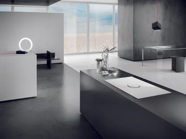 Elica NT-SWITCH-WH-DO NikolaTesla SWITCH 83cm Induction Hob in White - Duct Out_kitchen view