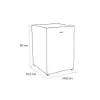 Sensis RFUCF01Z54EW 54.8cm Undercounter Freezer - White _dimensions