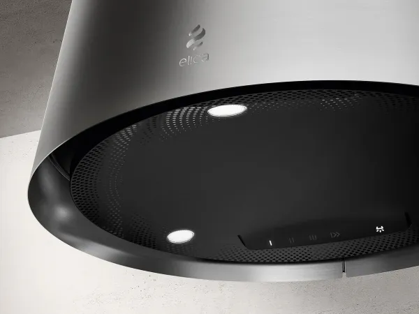 Elica EASY-UX-SS 50cm Wide Ceiling Mounted Hood in Stainless Steel_close up
