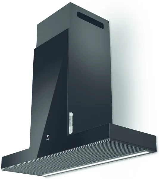 Elica HAIKU-90-BLK Haiku 90cm Wide Wall Mounted Chimney Hood in Black_close up