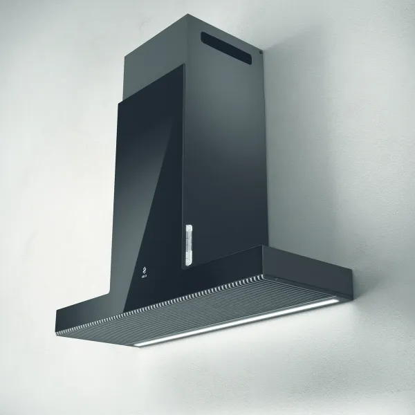 Elica HAIKU-90-BLK Haiku 90cm Wide Wall Mounted Chimney Hood in Black_wall