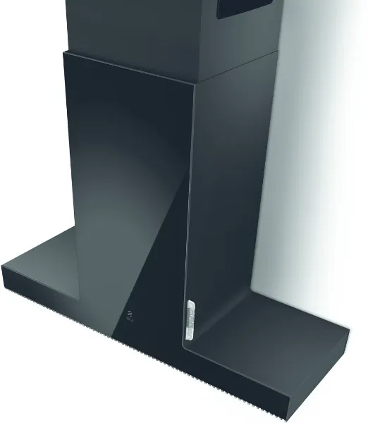 Elica HAIKU-90-BLK Haiku 90cm Wide Wall Mounted Chimney Hood in Black_wall mounted