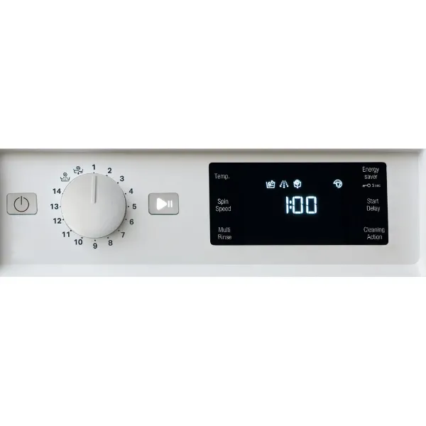 Hotpoint BI WMHG 81485 UK 8kg 1400 Spin Integrated Washing Machine_display