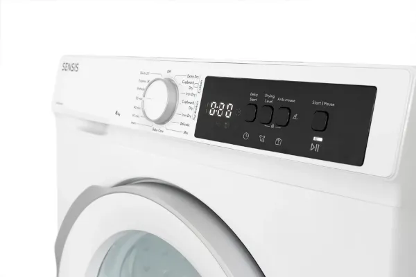 Sensis TDHF018A2W 8kg Heat Pump Tumble Dryer - White _control panel