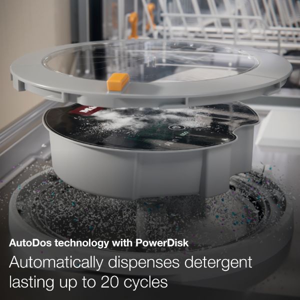 Miele G7650 SCVi Full Size Integrated Dishwasher with AutoDos and PowerDisk_autodos