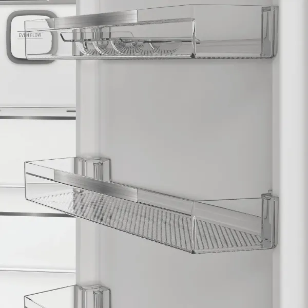 Hotpoint HPK 26402 XP4UK Dual No Frost 70/30 Fridge Freezer with EvenFlow - Silver_door shelves