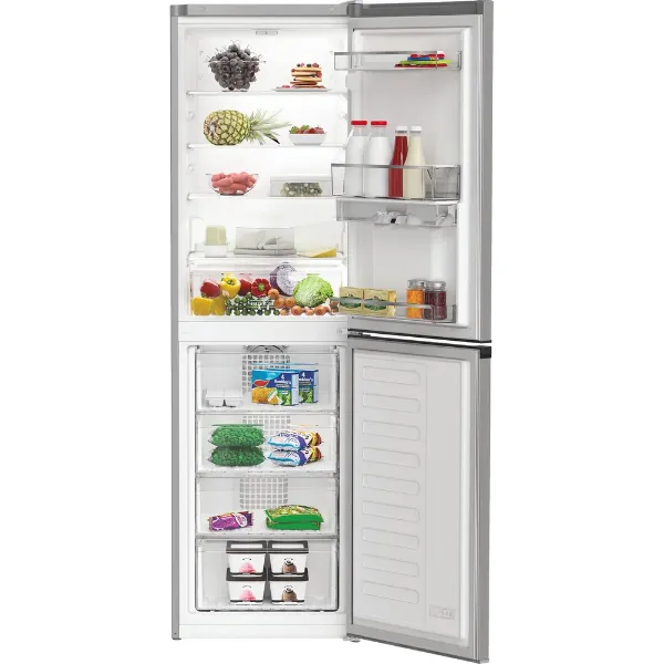 Hotpoint HPKH 1261W S4UK No Frost 50/50 Fridge Freezer With Water Dispenser - Silver _interior full