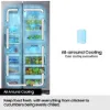 Samsung RS70F64KEFEU 91cm Side by Side American Fridge Freezer - Black_all around cooling