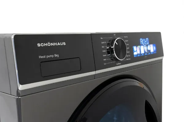 Schonhaus TDSHF018A3G 8kg Heat Pump Tumble Dryer - Graphite_controls