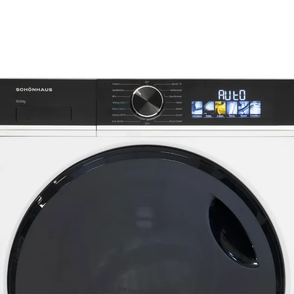Schonhaus WDSF0110614AW 10kg/6kg 1400 Spin Washer Dryer_controls