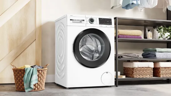 Bosch WGG254F1GB 10kg 1400 Spin Washing Machine - White_utility room