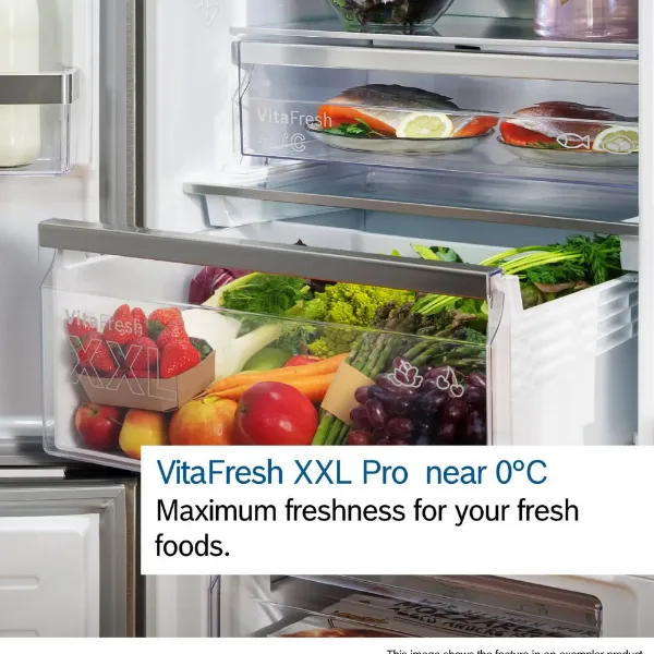 Bosch KGN392LAGG 60cm 60/40 Total No Frost Fridge Freezer - Stainless Steel Look_vitafresh