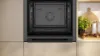 Neff B3ACE4AG3B 59.4cm Built In Electric Single Oven - Graphite Grey_open door