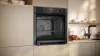 Neff B3ACE4AG3B 59.4cm Built In Electric Single Oven - Graphite Grey_open door